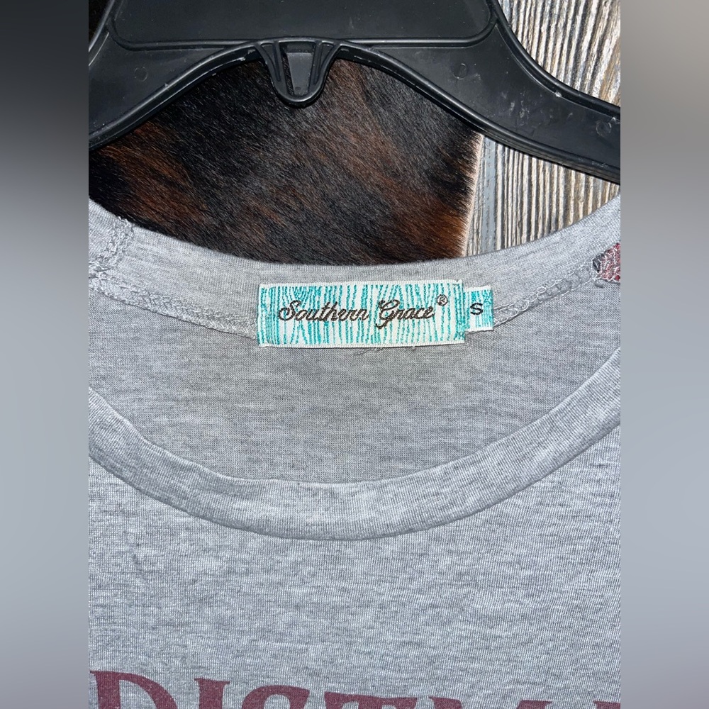 Southern Grace “Christmas With My Herd” farmhouse Christmas long sleeve cow - Picture 3 of 4